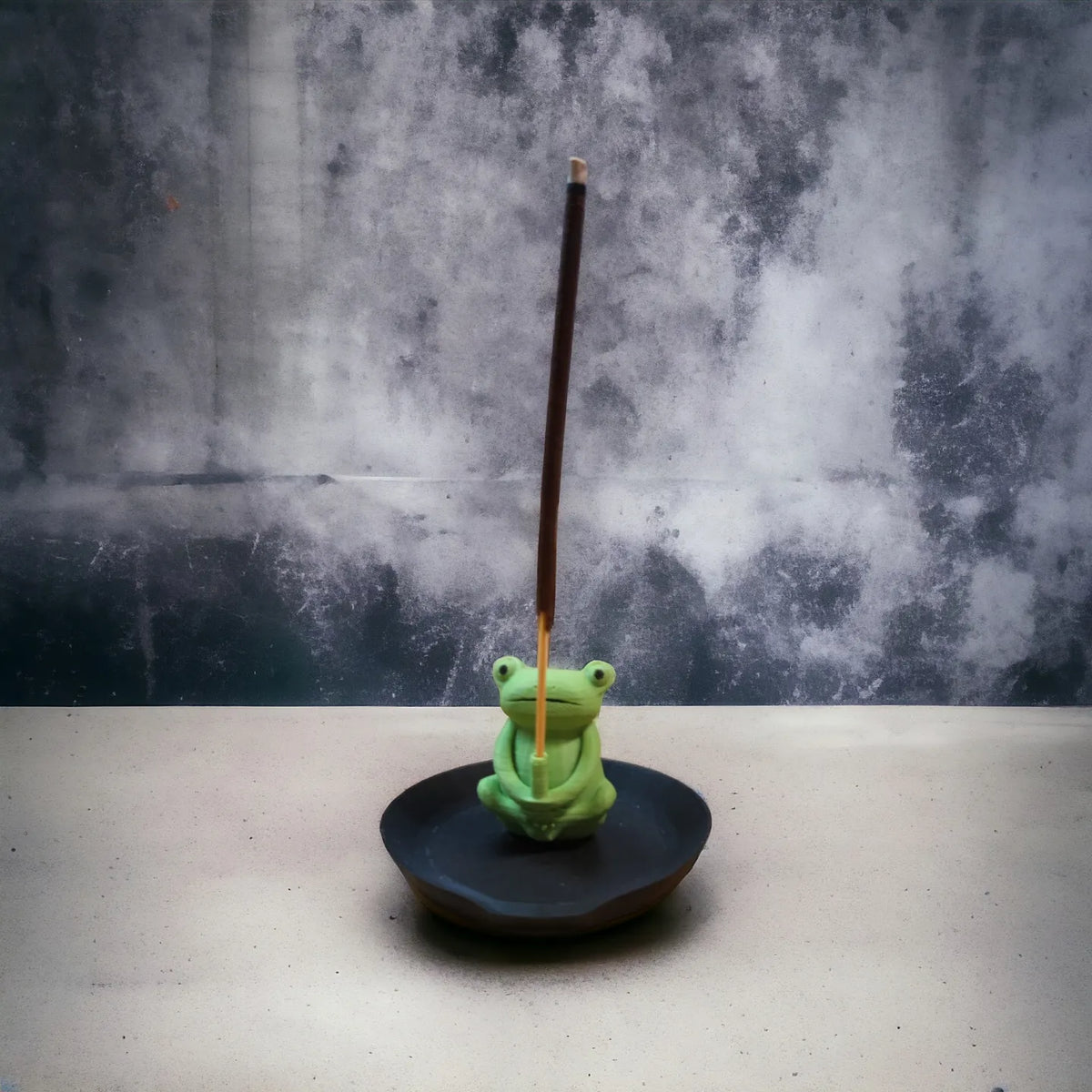 Zen Frog" Incense Holder