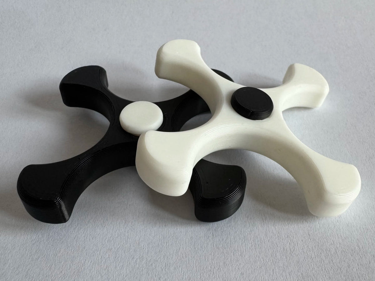 Finger flipping fidget spinner